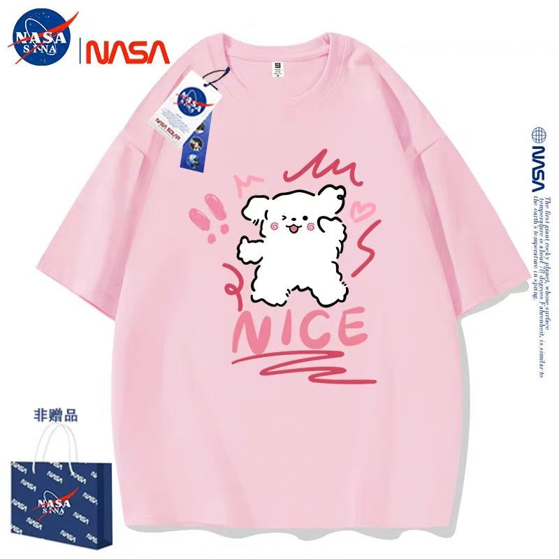 Cute Cartoon Doggie Maltese Puppy Style T-Shirt Series | Nice Wink Eyes Part1 - Kawaii Fashion Items for Child & Adult