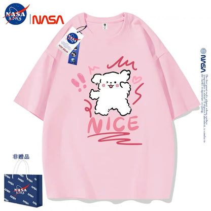 Cute Cartoon Doggie Maltese Puppy Style T-Shirt Series | Nice Wink Eyes Part1 - Kawaii Fashion Items for Child & Adult