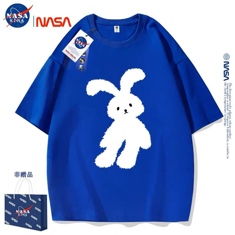 Cute Animals Rabbit Style T-Shirt Series | White Teddy Rabbit Part1 - Kawaii Fashion Items for Child & Adult Matching outfits for Parents and Children
