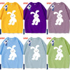 Cute Animals Rabbit Style T-Shirt Series | White Teddy Rabbit Part2 - Kawaii Fashion Items for Child & Adult