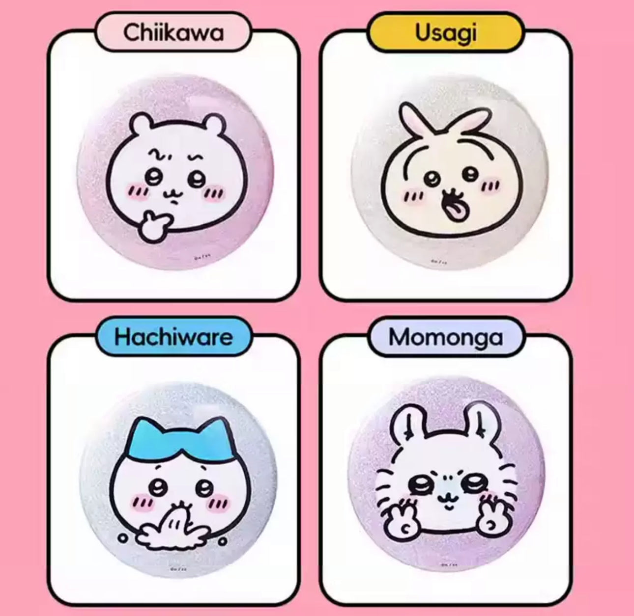 ChiiKawa X Miniso | ChiiKawa Hachiware Usagi Momonga Kurimanju Rakko Metal Pin - Kawaii Item Cute Accessories  WinnieTheBirds Toy Shop