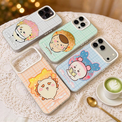 Japanese Cartoon ChiiKawa Daily with Icon Laser Case | Kurimanju Rakko Shisa Furuhony 4 Styles - Phone Case Samsung Galaxy S26 S25 S24 S23 S22 S21 FE Ultra Edge
