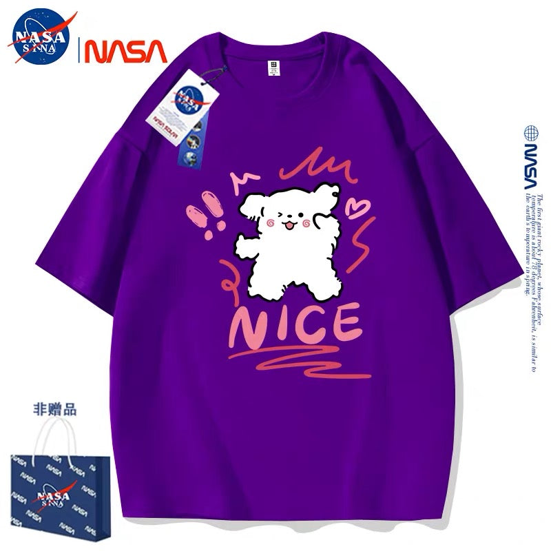 Cute Cartoon Doggie Maltese Puppy Style T-Shirt Series | Nice Wink Eyes Part2 - Kawaii Fashion Items for Child & Adult