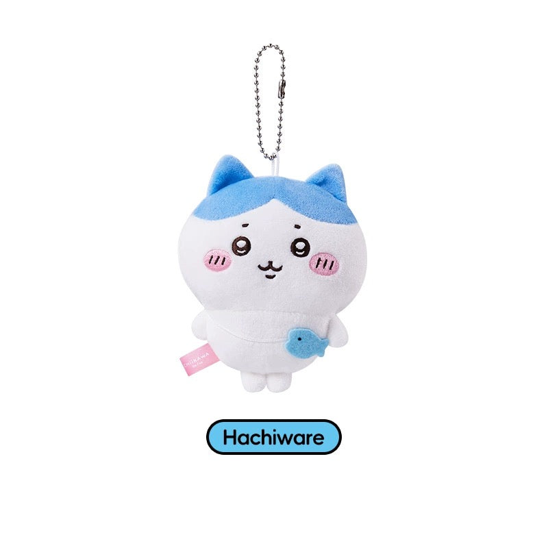 ChiiKawa X Miniso | ChiiKawa Hachiware Usagi Outing with Bag keychain - 10cm Mini Plush Doll Kawaii items Room Decoration doll  WinnieTheBirds Toy Shop