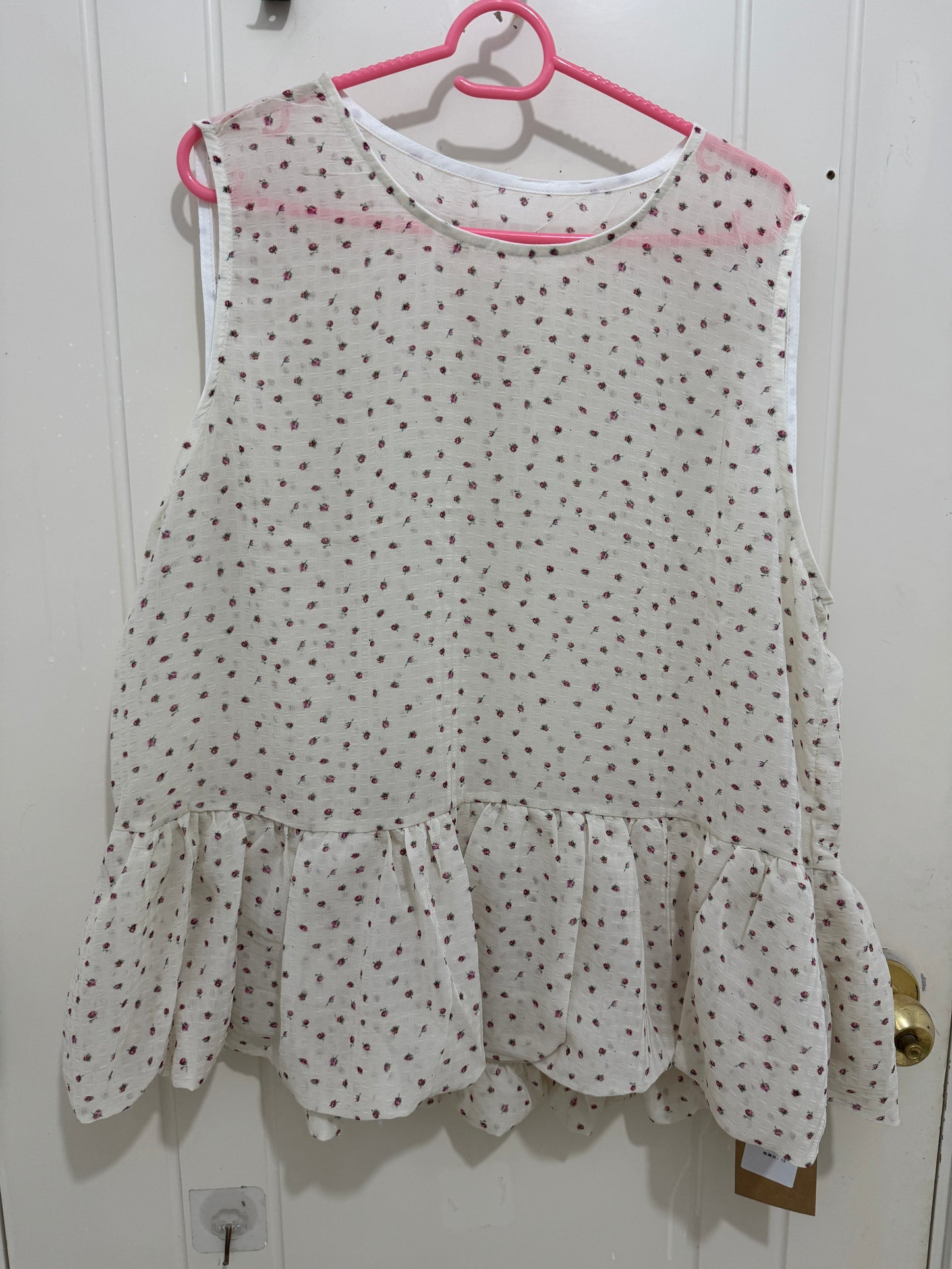Japanese Fashion Cute Style Mori Series | White with Rose Layer Vest - Kawaii Fashion Items