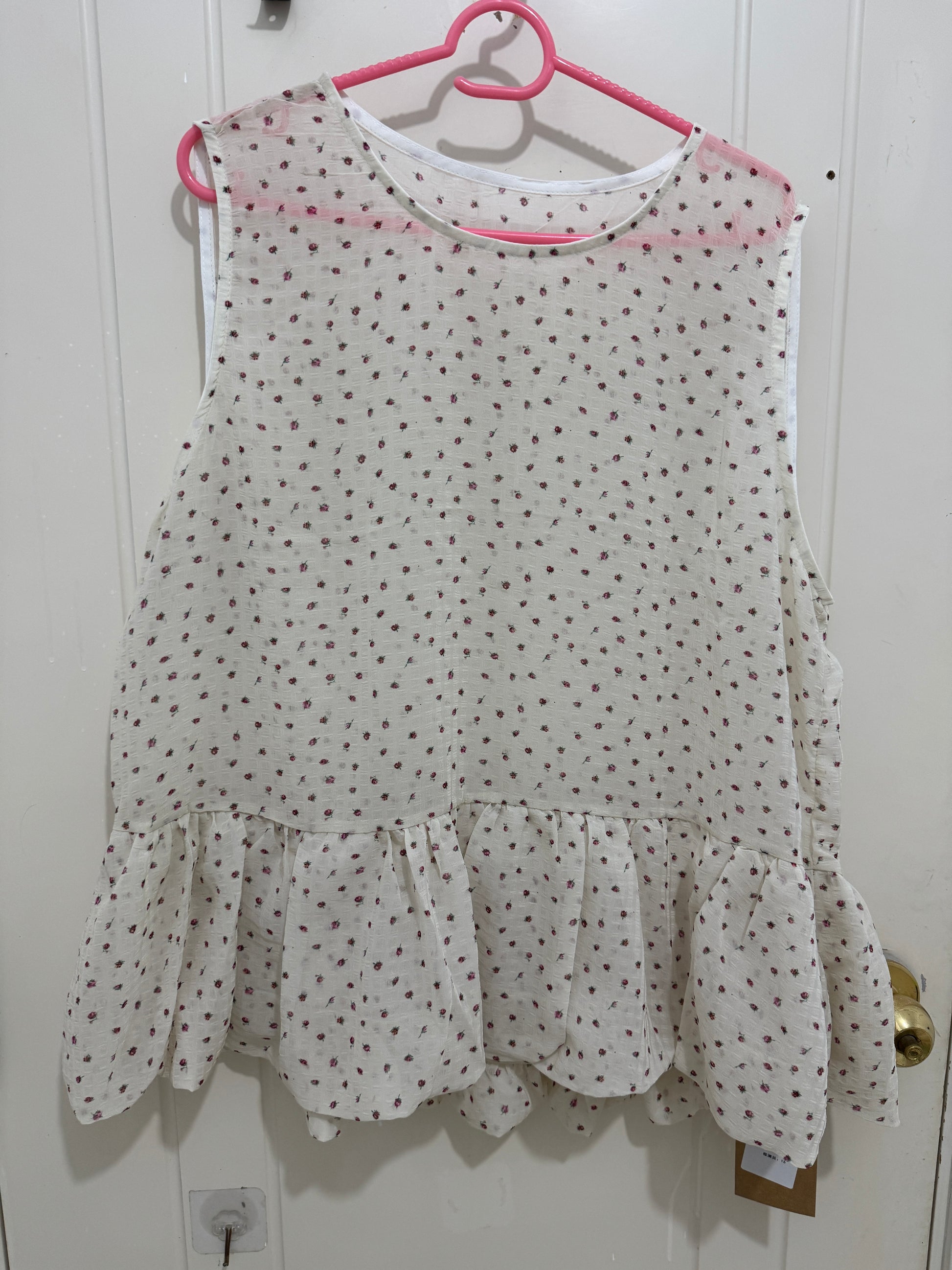 Japanese Fashion Cute Style Mori Series | White with Rose Layer Vest - Kawaii Fashion Items
