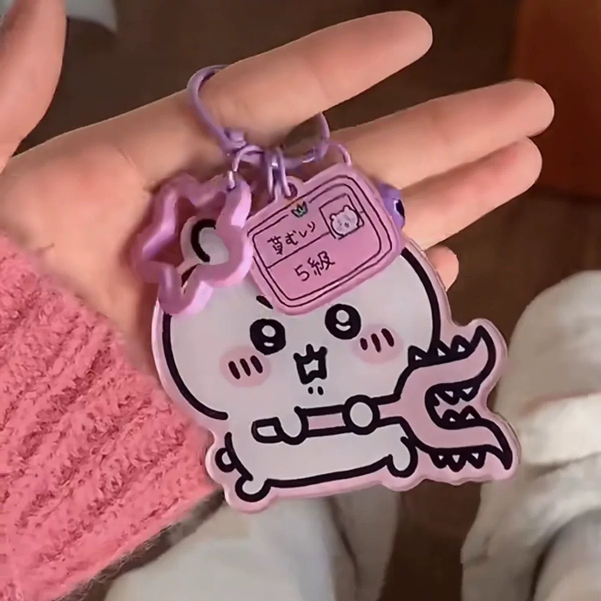 Japanese Cartoon ChiiKawa Acrylic Keychain with Bell | ChiiKawa Hachiware Usagi - Kawaii Item Cute Accessories WinnieTheBirds Toy Shop