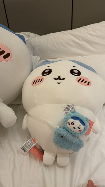 ChiiKawa X Miniso | ChiiKawa Hachiware Usagi -  60cm Giant Outing with Bag Plush Doll Kawaii items Room Decoration doll  WinnieTheBirds Toy Shop