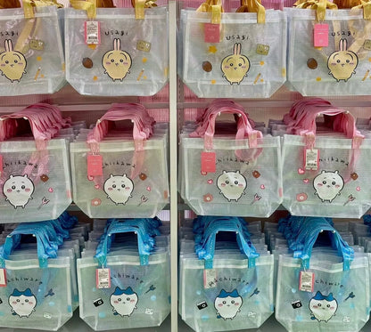 ChiiKawa X Miniso | ChiiKawa Hachiware Usagi Plastic PVC Bag - Kawaii items Cute Accessories  WinnieTheBirds Toy Shop