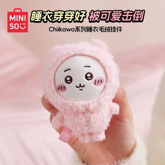 ChiiKawa X Miniso | ChiiKawa Hachiware Usagi Pajamas Keychain - Kawaii items Room Decoration doll  WinnieTheBirds Toy Shop