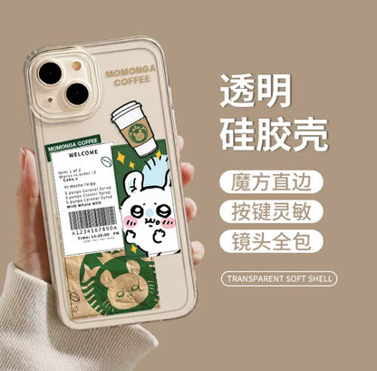 Japanese Cartoon ChiiKawa Coffee Shop | Momonga Chef - iPhone Case XS 11 12 13 14 15 16 Pro Promax mini WinnieTheBirds Toy Shop