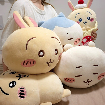 Japan ChiiKawa Laydown Giant Plush Doll | ChiiKawa Hachiware Usagi - 43cm Plush Doll Kawaii items Room Decoration doll WinnieTheBirds Toy Shop