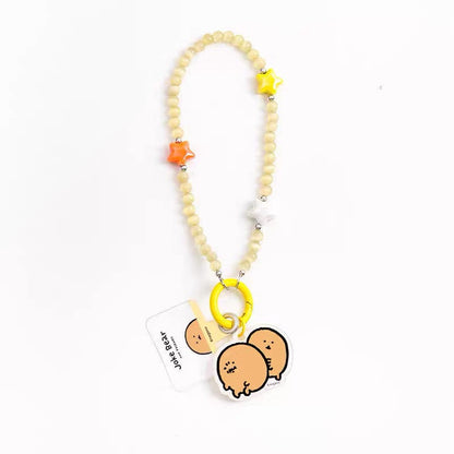 Joke Bear with friends Phone Lanyard Short Version | Joker Bear Pug Moguracorokke - for All Smart Phones- for All Smart Phones
