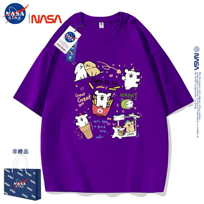 Cute Cartoon Doggie Maltese Puppy Style T-Shirt Series | Happy Puppy Tie Tie Part2 - Kawaii Fashion Items for Child & Adult