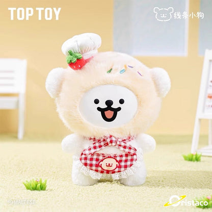 TopToy Maltese Puppy Happy Cafe Series | Vinyl Face Plush Doll - Collectable Toys Mystery Blind Box