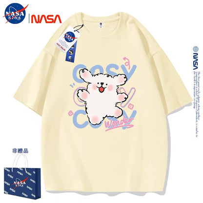 Cute Cartoon Doggie Maltese Puppy Style T-Shirt Series | Say Hello with Smile Part1 - Kawaii Fashion Items for Child & Adult