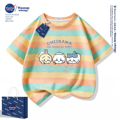 Japanese Cartoon ChiiKawa Casual Style T-Shirt Series | Chiikawa Hachiware Usagi Drawing Part 1 - Kawaii Fashion Items