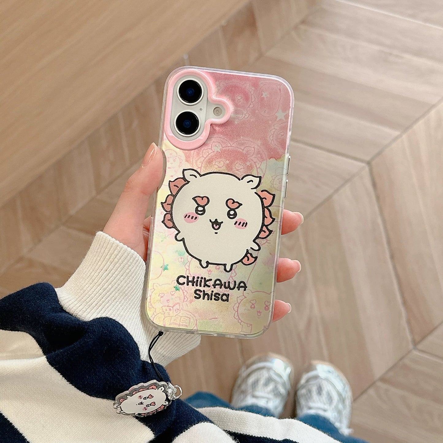 Japanese Cartoon iPhone Case with Strap | Laser Kurimanju Rakko Shisa Furuhonya - iPhone CasePhone Case 7 8 PLUS SE2 XS XR X 11 12 13 14 15 Pro Promax 12mini 13mini  WinnieTheBirds Toy Shop