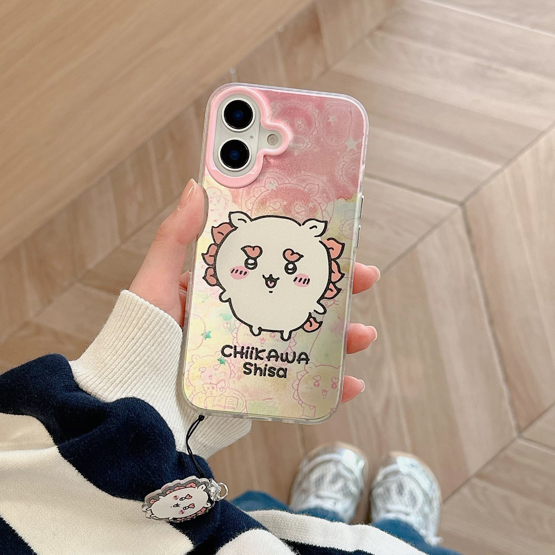 Japanese Cartoon iPhone Case with Strap | Laser Kurimanju Rakko Shisa Furuhonya - iPhone CasePhone Case 7 8 PLUS SE2 XS XR X 11 12 13 14 15 Pro Promax 12mini 13mini  WinnieTheBirds Toy Shop