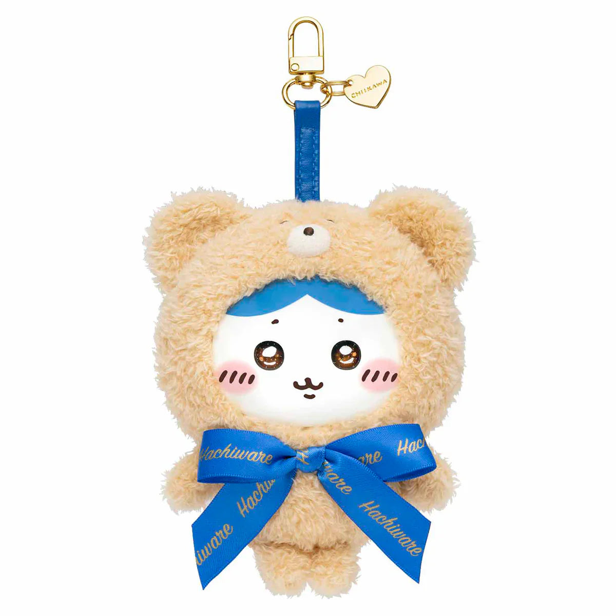Japan ChiiKawa Kiramekko Teddy Bear Series | ChiiKawa Hachiware Usagi Momonga Kurimanju Rakko Cute Plush Doll with Plastic Face Keychain - Kawaii items Room Decoration Doll