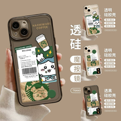 Japanese Cartoon ChiiKawa Coffee Shop | Hachiware Chef - iPhone Case 11 12 13 14 15 16 16e 17 17e Pro Promax mini