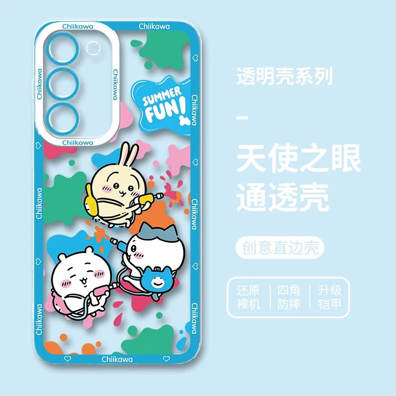 Japanese Cartoon ChiiKawa iPhone Case | Summer Time & Bee Sky Blue Ver 8 Styles - Phone Case Samsung Galaxy S26 S25 S24 S23 S22 S21 FE Ultra Edge