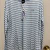Korean Fashion Emis Style Long-sleeved Sun Protection T-Shirt Series | White Blue Stripe - Kawaii Fashion Items