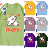 Cute Cartoon Doggie Maltese Puppy Style T-Shirt Series | Happy Dog Part2 - Kawaii Fashion Items for Child & Adult