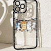Lovely Cat Phone Case | 4 Cats Hanging - iPhone Case PLUS SE2 XS XR X 11 12 13 14 15 16 16e 17 17e Pro Promax 12mini 13mini