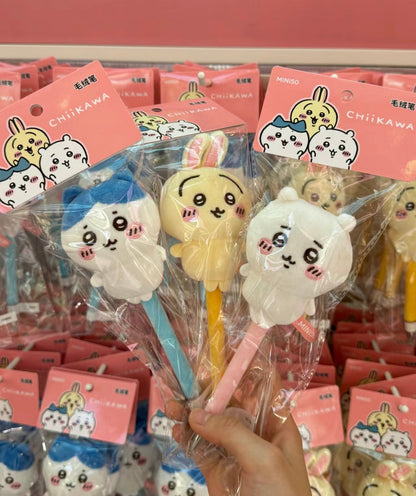 ChiiKawa X Miniso | ChiiKawa Hachiware Usagi Plush Pen - Kawaii items Room Decoration