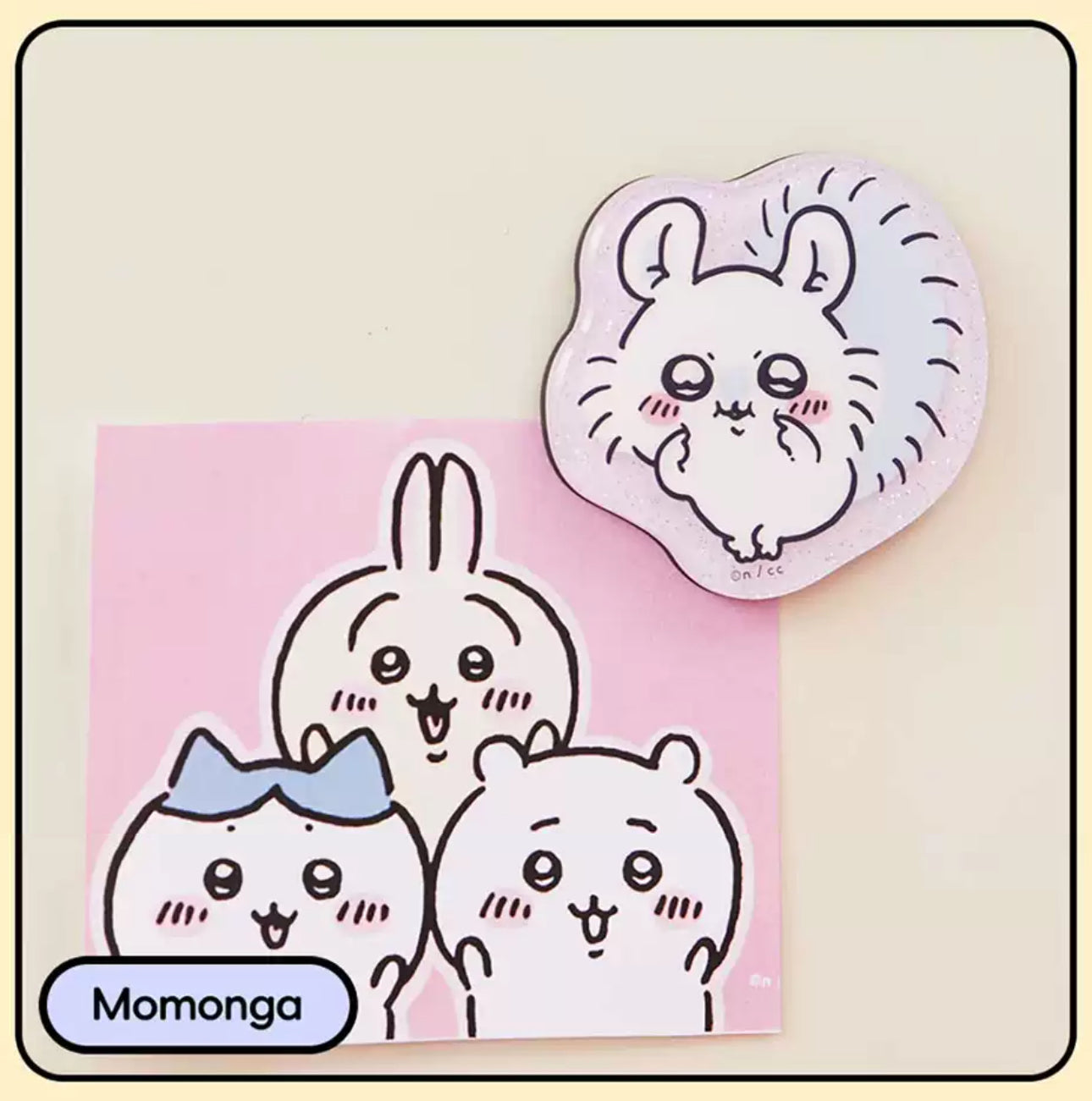 ChiiKawa X Miniso | ChiiKawa Hachiware Usagi Momonga Kurimanju Rakko Magnet with Card - Kawaii Item Cute Accessories  WinnieTheBirds Toy Shop