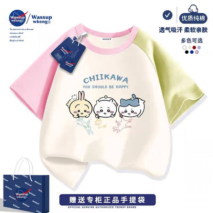 Japanese Cartoon ChiiKawa Casual Style T-Shirt Series | Chiikawa Hachiware Usagi Drawing Part 3 - Kawaii Fashion Items