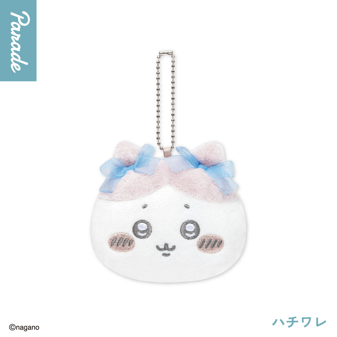 Japan ChiiKawa | ChiiKawa Hachiware Usagi Momonga Crab with Ribbon Cute Plush Doll Mini Mirror Keychain - Kawaii items Room Decoration doll