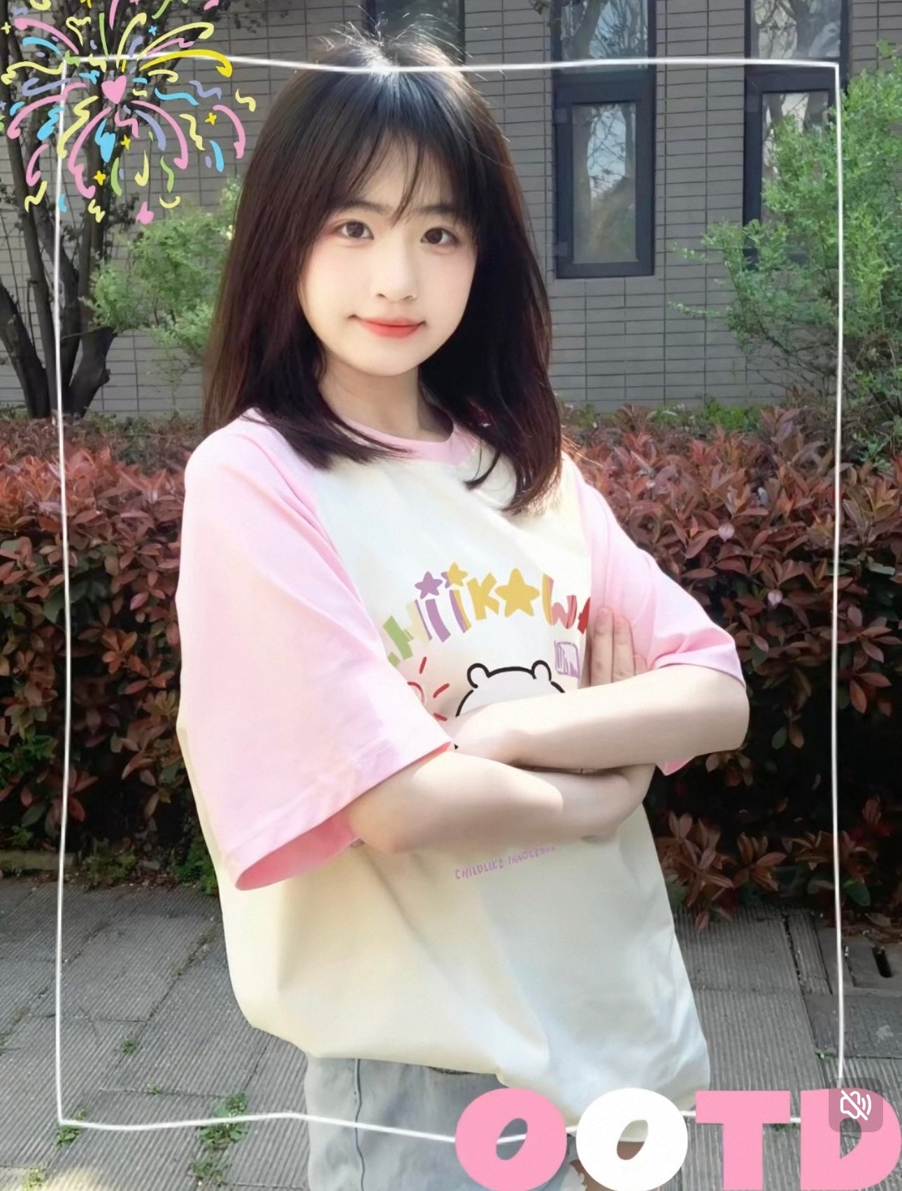 Japanese Cartoon ChiiKawa Casual Style T-Shirt Series | Big Chiikawa with Small Usagi - Kawaii Fashion Items