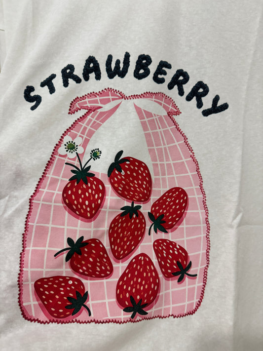 Korean Fashion Cute Fruit Style Shirt Series | Strawberry in Bag - Kawaii Fashion Items