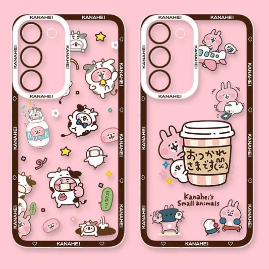 Japanese Cartoon Kanahei | Cow Milk & Coffee - Phone Case Samsung Galaxy S26 S25 S24 S23 S22 S21 FE Ultra Edge