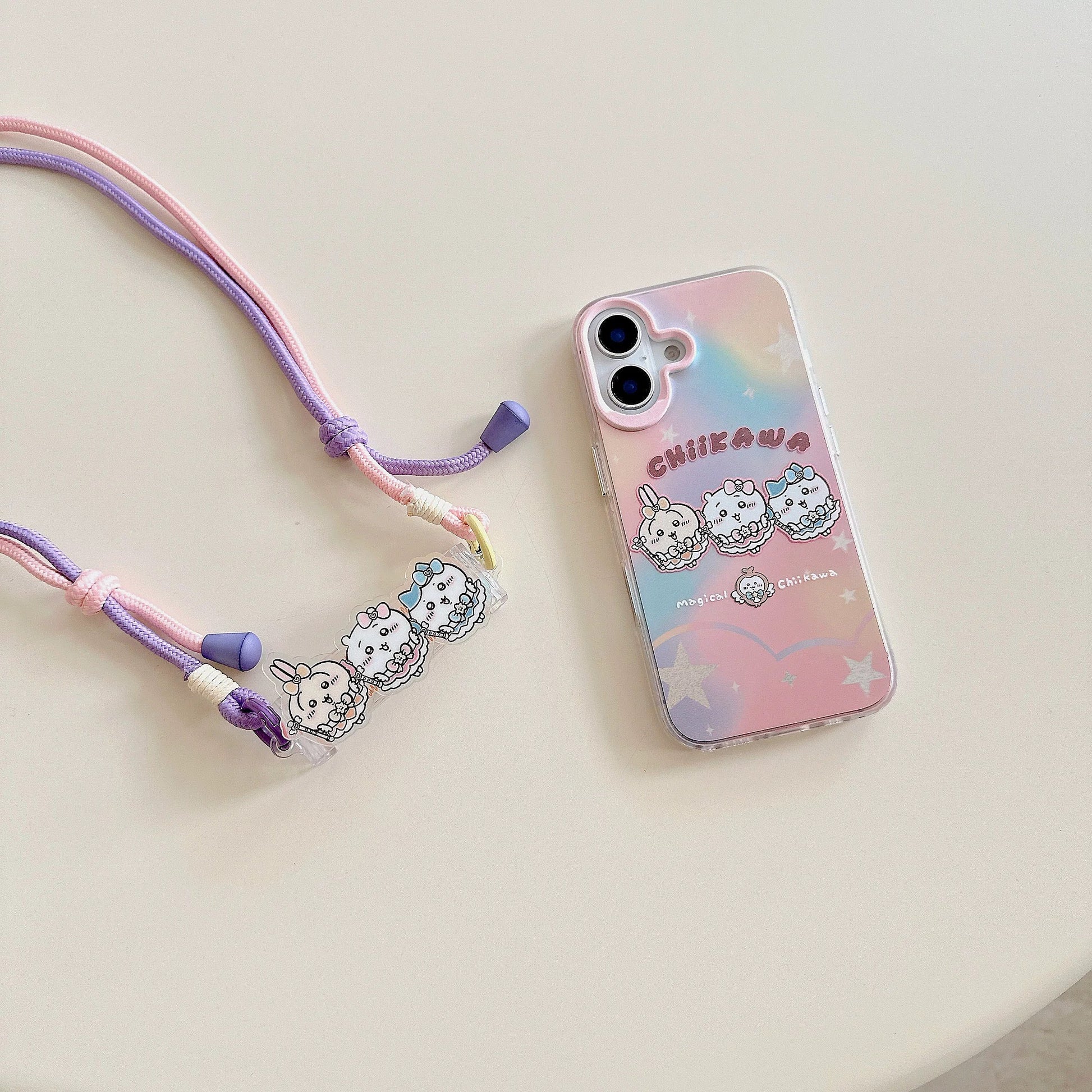 Japanese Cartoon Phone Back Clip with Phone Lanyard | Magical Girl Magic - for All Smart Phones WinnieTheBirds Toy Shop