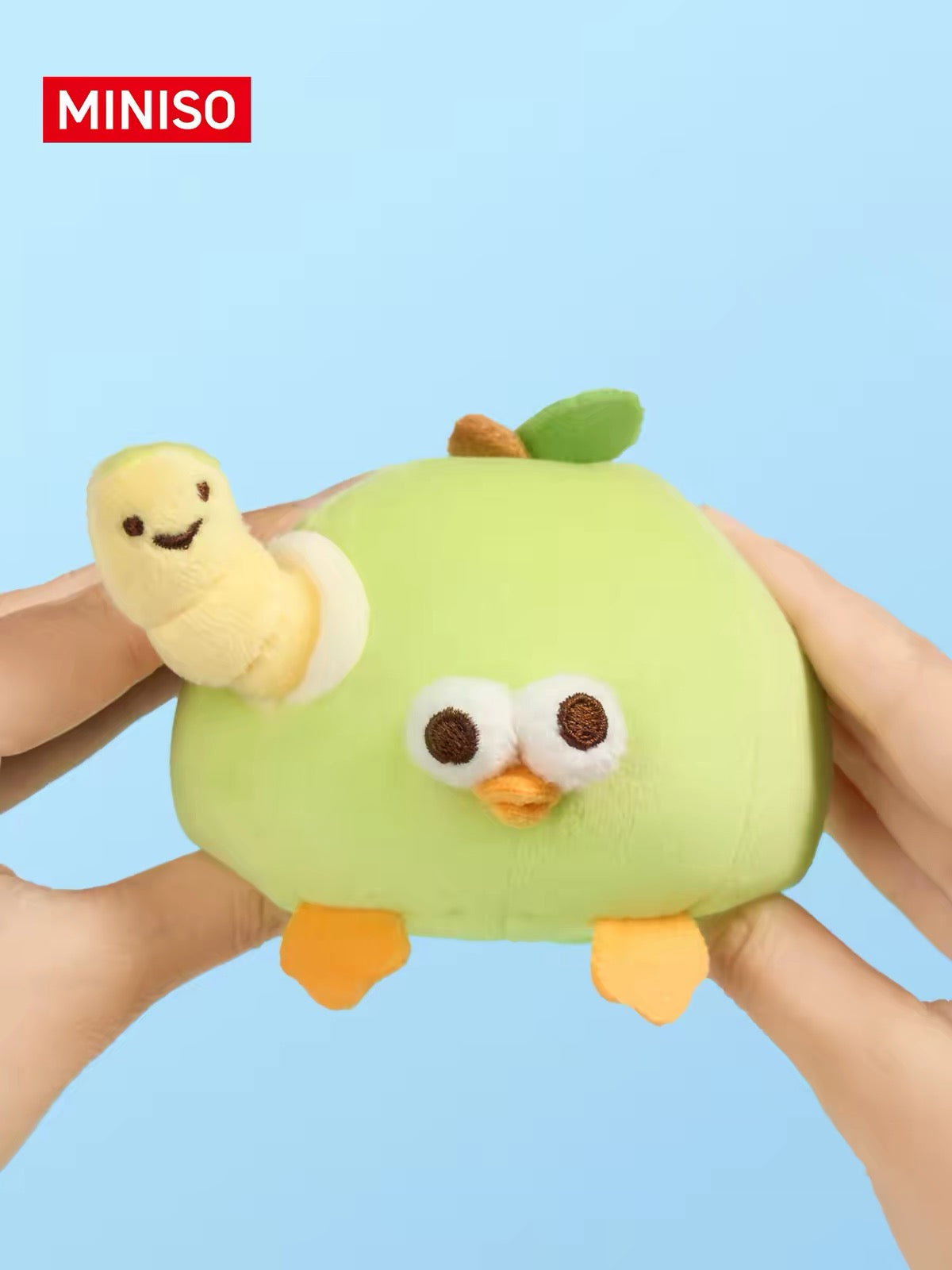 Lovely Chicken Fat Dundun Plush Doll Keychain | Vegipet Green Apple Chick - Children Gift Animal Mini Plush Doll