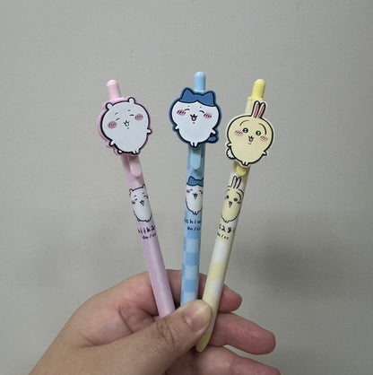 ChiiKawa X Miniso | ChiiKawa Hachiware Usagi Ball Pen Black 0.5mm - Kawaii items Room Decoration Stationery