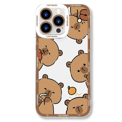 Cute Animal Capybara | Part3 8 Styles - iPhone Case PLUS SE2 XS XR X 11 12 13 14 15 16 16e 17 17e Pro Promax 12mini 13mini