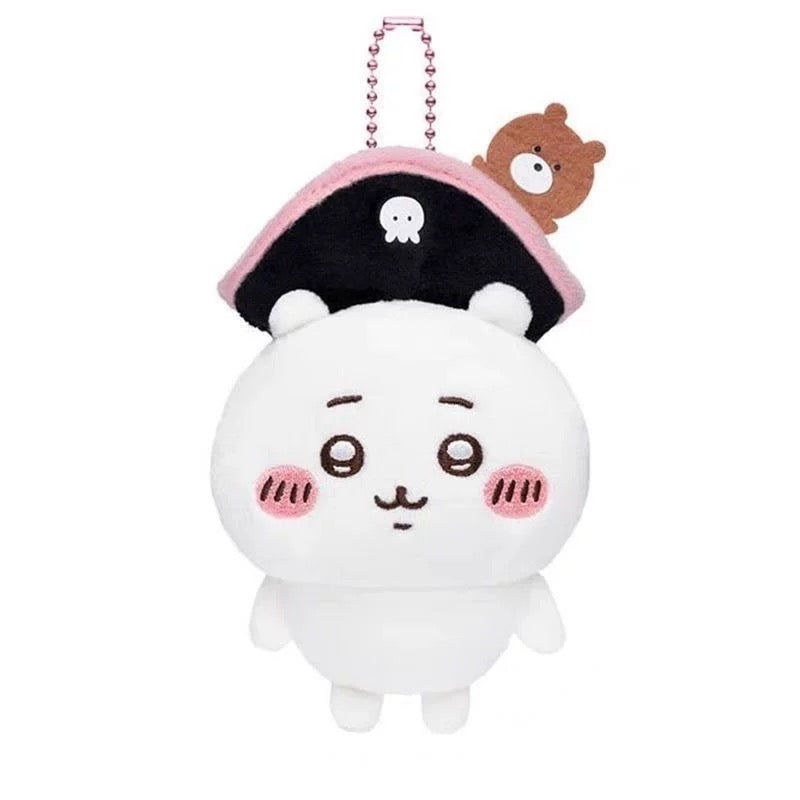 Japan ChiiKawa | Chiikawa Hachiware Usagi Momonga Kurimanju Cosplay Pirate Plush Doll Keychain - Kawaii items Room Decoration doll WinnieTheBirds Toy Shop