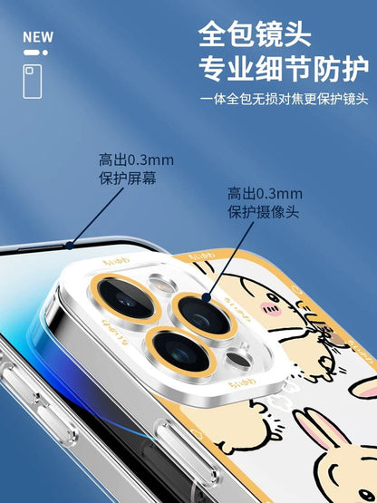 Japanese Cartoon Chiikawa Usagi Big Face 4 Styles Soft iPhone Case PLUS SE2 XS XR X 11 12 13 14 15 16 Pro Promax 12mini 13mini WinnieTheBirds Toy Shop