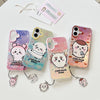 Japanese Cartoon ChiiKawa Laser Phone Case with Strap | Outing Kurimanju Rakko Shisa Furuhonya - Phone Case Samsung Galaxy S26 S25 S24 S23 S22 S21 FE Ultra Edge