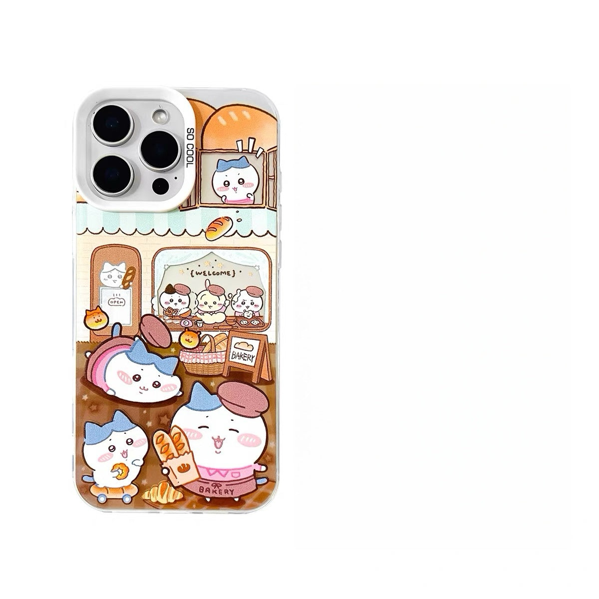Japanese Cartoon ChiiKawa Bread Cafe Laser Case | ChiiKawa Hachiware Usagi - Phone Case Samsung Galaxy S26 S25 S24 S23 S22 S21 FE Ultra Edge