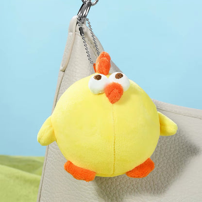 Lovely Chicken Fat Dundun Plush Doll Keychain | Stress Relief Original Chick - Children Gift Animal Mini Plush Doll