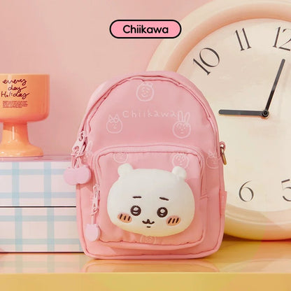 ChiiKawa X Miniso | ChiiKawa Hachiware Usagi Plush Head Mini Shoulder Bag - Kawaii Item Plush Cute Decoration  WinnieTheBirds Toy Shop