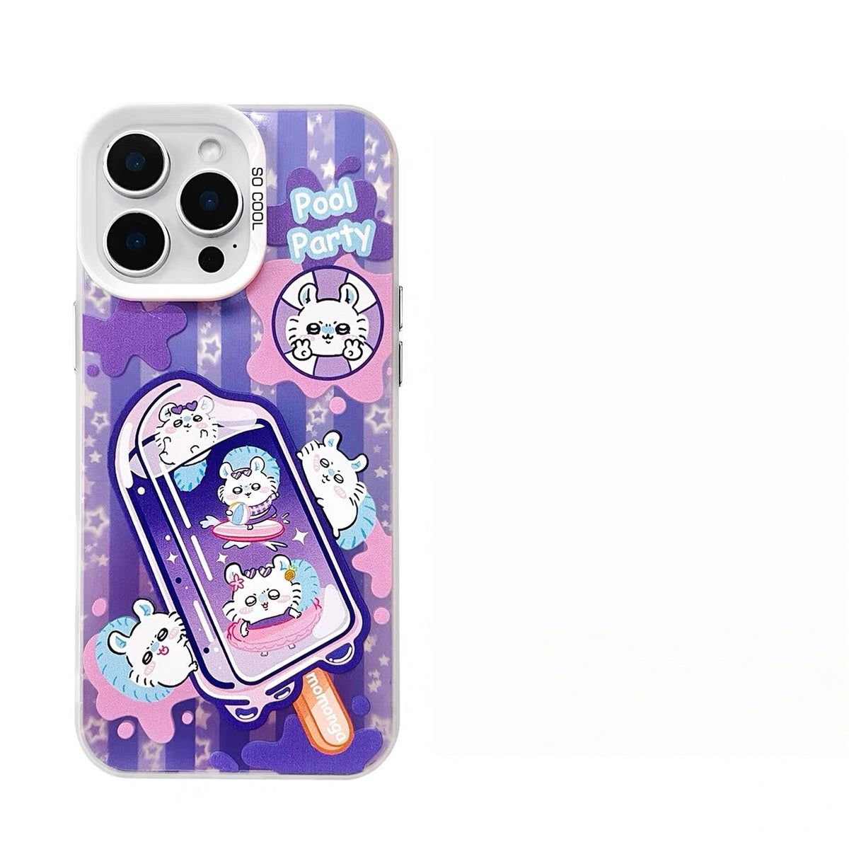 Japanese Cartoon ChiiKawa Summer Ice Bar Laser Case | ChiiKawa Hachiware Usagi Momonga - Phone Case Samsung Galaxy S26 S25 S24 S23 S22 S21 FE Ultra Edge