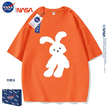 Cute Animals Rabbit Style T-Shirt Series | White Teddy Rabbit Part1 - Kawaii Fashion Items for Child & Adult Matching outfits for Parents and Children