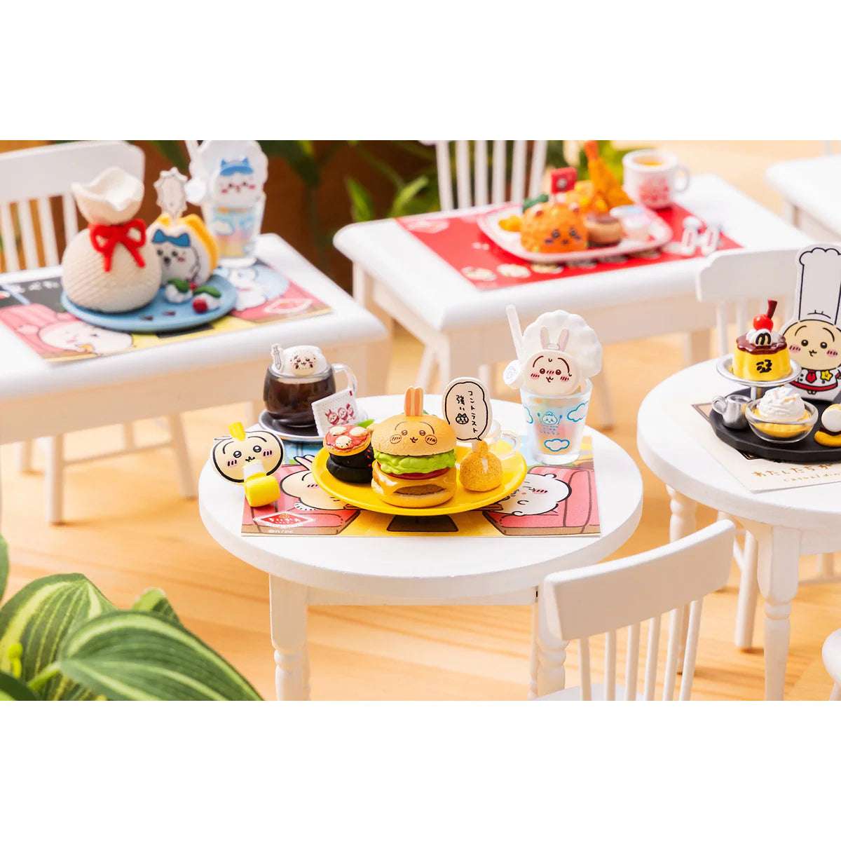 Japan Chiikawa Miniature Serise | Chiikawa Restaurant Mini Figure Collection (8 types) 8Pack BOX - Kawaii Miniature World Doll Room