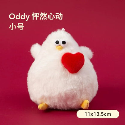 Lovely Seagull Fat Oddy Plush Doll | Valentine Series Oddy - Couple Gift Animal Mini Plush Doll
